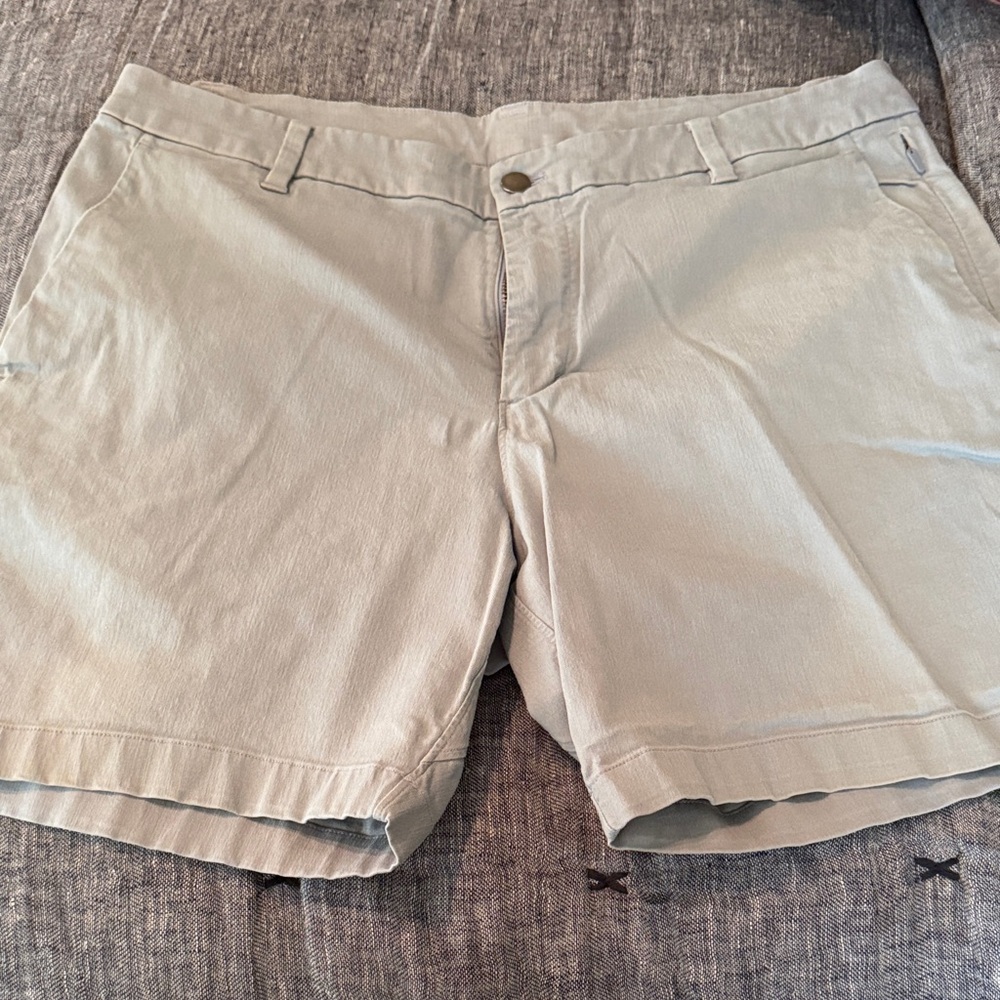 lululemon athletica Gray Flat Front Men Shorts